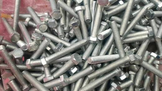 Yonghuan galvanized outer hexagonal screw bolt 48 grade galvanized outer hexagonal screw GB screw bolt 50Jin[Jin equals 0.5 kg] M6*12050Jin[Jin equals 0.5 kg] About 1050 and a half teeth