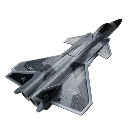 
Qiaoyu J20 aircraft fighter four-channel duct camera aircraft model fixed wing aircraft model Weilong J20 HW-J20 fighter-two-way official standard configuration