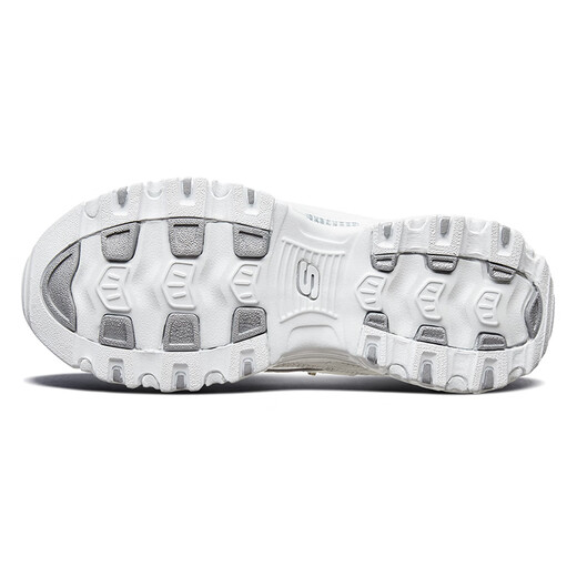 Skechers Chaussures féminines automne et hiver 2025 Nouvelles chaussures de panda en cuir épaisse semelles accordées papa chaussures blanches Sneakers décontractés non glissés 11979-WSL 35