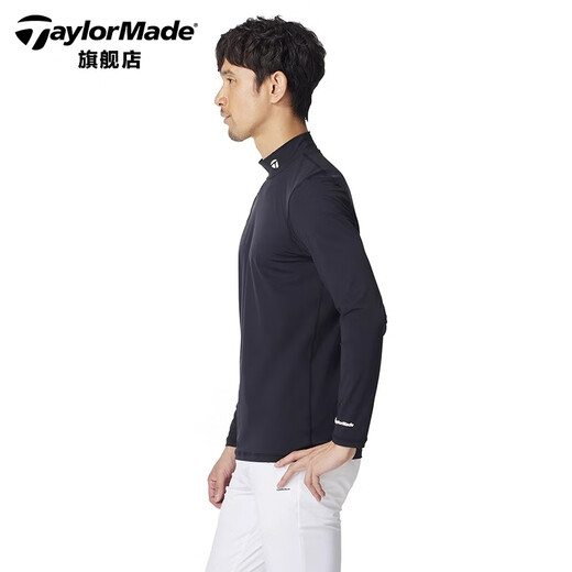 
Taylormade TaylorMay Golf Clothing Men's 2025 New Spring and Autumn Windproof Warm Golf Top Long Sleeve Base Shirt M13118 White XL