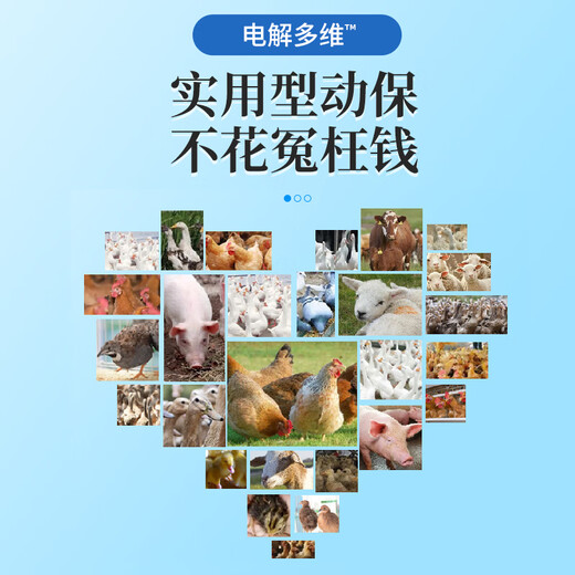 Nanhua Qianmu Veterinary Electrolytic Multi-dimensional Pigs, Chickens, Ducks and Goose supplement trace elements, vitamins, multi-dimensional electrolyte feed additives, Livestock and Poultry Electrolytic Multi-dimensional 500g*1 bag