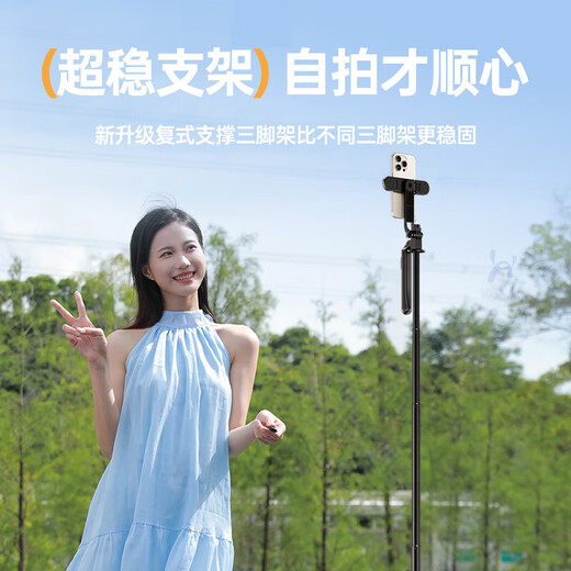1,8m Mobile Selfie Stick Triple bodenständige Handheld-Ständer tragbare faltbare Halterung Live-Fotoaufnahmen Artefakt Bluetooth Fernbedienung Anti-Shake-tragbares Follow-up 1,8 m Selfie Stick Stativ [wiederaufladbares Bluetooth-Modell] Schwarzes Blacks] Schwarzes Follow-up.