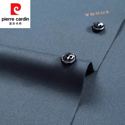 皮尔卡丹（pierre cardin）长袖衬衫男2025春秋新款中青年男士免烫休闲爸爸男装修身上衣服男 6627 红色【春秋款不加绒】 M