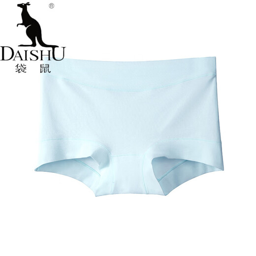 袋鼠（DaiShu）亲肤柔软长绒棉女士内裤中腰收腹纯.棉内裤女款蚕.丝内裆无痕 6627-粉色 3条 L 【推荐105-125斤】