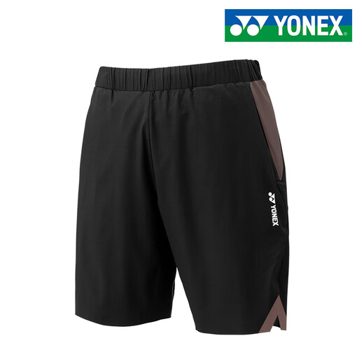YONEX2025新款尤尼克斯短裤女款速干羽毛球服男士运动短裤乒乓球网球 黑色120045 新款男士大赛服短裤 XL