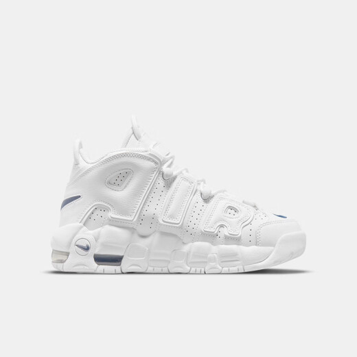 NIKE耐克男女童皮蓬篮球鞋AIR MORE UPTEMPO气垫缓震防滑支撑运动球鞋 DH9719-100 36.5 【建议脚长23.5cm】