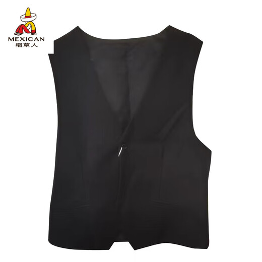 Scarecrow (MEXICAN) Korean style trendy slim suit vest for men business casual suit vest for men pony clip best men group boy dark gray single piece vest 4XL 170 to 190 Jin [Jin equals 0.5 kg]