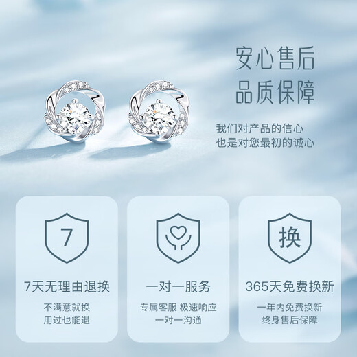 Central Chuang Fashion China Gold Authorized Earrings Earrings Earrings Temperament Girls Birthday Gifts for Girlfriends and Wife S925