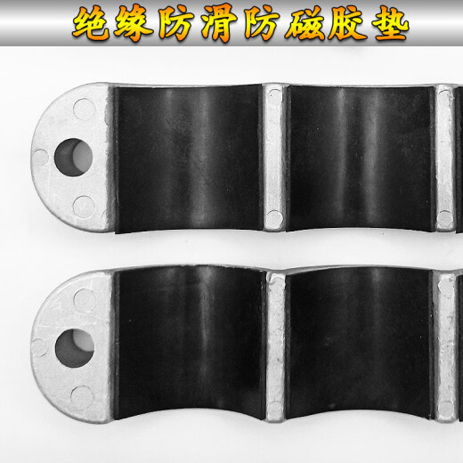 BEYZK一字三芯铝合金高压电缆固定夹具JGW3-13567电缆卡扣线夹卡箍抱箍 JGW(3)-1电缆外径(35-55)