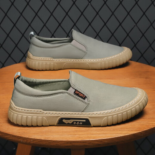 Chaussures décontractées Chaussures de caisse de toile de conduite de la soie à glace respirante pour hommes