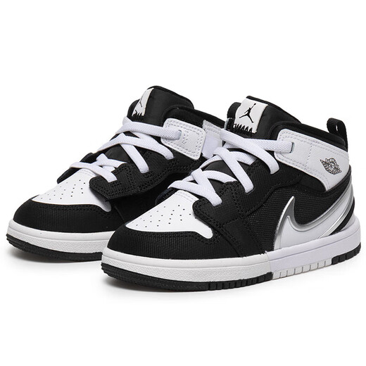 Nike (Nike) 2024 Neue Sneaker Jordan 1 Mid Fashion Teenager Schuhe Kleinkind FQ1283-001 21