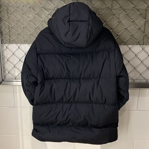 阿迪达斯（adidas）外套男装 冬季三叶草休闲运动服百搭潮流加厚保暖防风连帽羽绒服 H13564黑色80%灰鸭绒 2XL