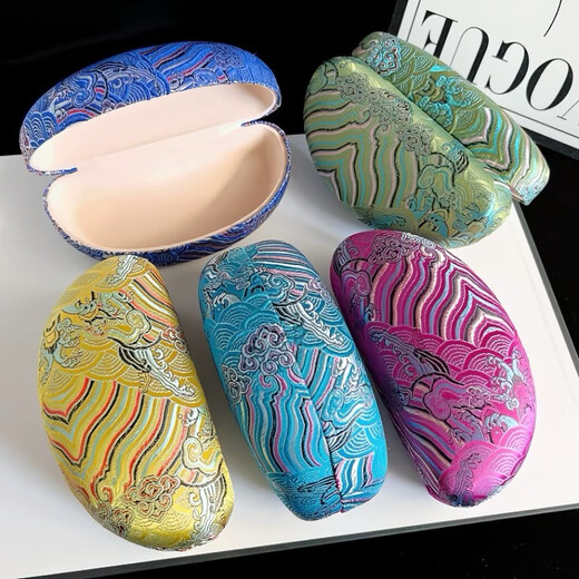 Chinese classical Jiangya sea water glasses box Chinese style retro large frame box glasses box large sunglasses box women Mei Hong