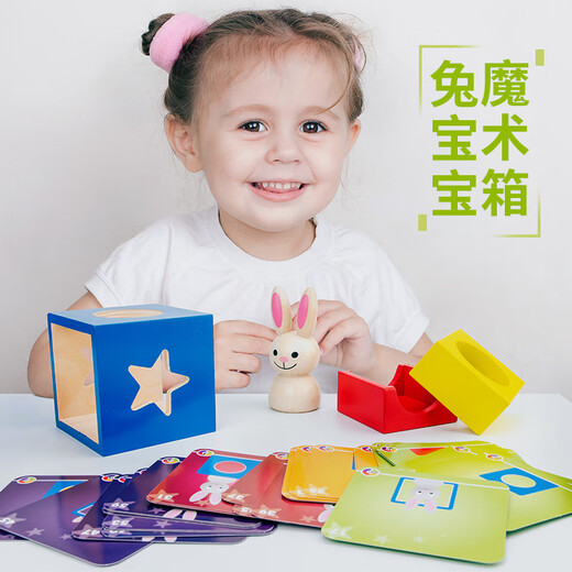 兔宝宝（TUBAO）兔宝宝魔术箱祖国版 儿童早教积木魔术箱比利时桌游智力玩具 日与夜积木