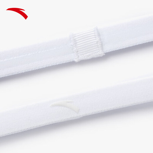 安踏（ANTA）头带男女夏季跑步防滑轻便透气吸汗汗带运动发带普拉提束发带头巾 【吸湿防滑】黑/白-1 均码