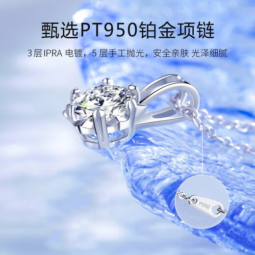 GIEVSZHE six-pointed star PT950 platinum necklace for women, 2025 new Valentine's Day birthday gift for girlfriend and wife, platinum pt950 chain + platinum pt950 pendant