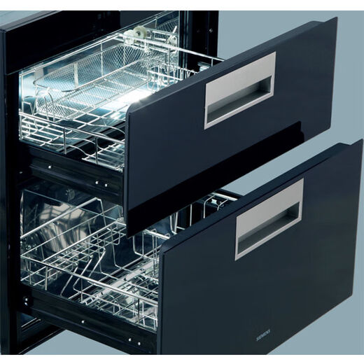 SIEMENS embedded disinfection cabinet double door household 90 liters large capacity high temperature ultraviolet ozone two-star disinfection tableware cabinet tableware drying newbie coupon HS223601W two-star 90L