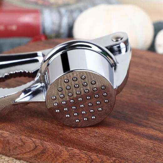 The same type of garlic press stainless steel easy-to-clean garlic artifact 304 manual garlic pounder household garlic clip standard (large size) garlic press