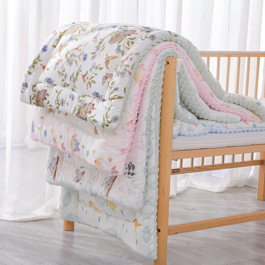 Belleburg baby mattress newborn baby small mattress pure cotton washable spliced bed mat kindergarten mattress children's sleeping mat Senying Mijing double-sided 100*56cm