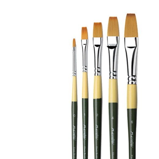 Martini Nylon Brush acuarela Gouache Pintura al óleo de acrílico General Professional Gran Pico 5 Conjunto 719F-005