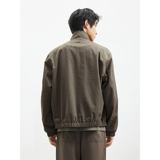 GXG Men's 25 Spring New Men's Casual Workwear Style Harrington Jacket Stand Collar Jacket Gray 175/L