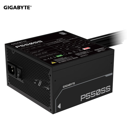 Блок питания GIGABYTE GP-P550SS мощностью 550 Вт (3 года гарантии/серебряная медаль 80Plus/бесшумный вентилятор 12 см/прямой выход/настольный блок питания)