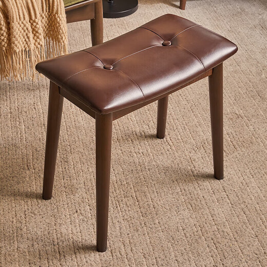 
Jiayi solid wood makeup stool bedroom dressing stool household dressing table stool simple internet celebrity makeup chair with buckle saddle stool