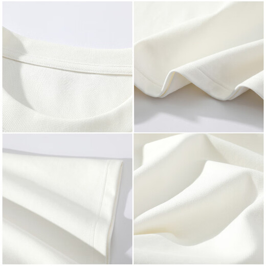 
WYBT brand joint short-sleeved T-shirt for men and women same pure cotton loose top half-sleeved trendy large-size summer T-shirt White XL (135-155Jin[Jin equals 0.5 kg])