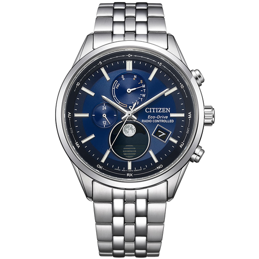 CITIZEN watch men's Japanese and Korean watch Air Eagle series light kinetic energy radio wave steel belt business gift BY1030-50L