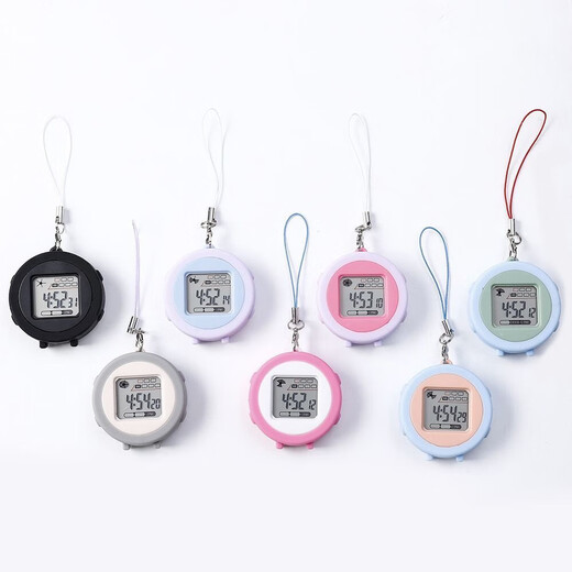 Clock wall watch mini wall watch portable student electronic watch work study exam clock timetable silent luminous watch Jingdong Express oval model