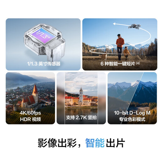 DJI Flip Drone, Vlog polyvalent portable, machine de photographie aérienne, camping en plein air, voyages, portable, haute définition anti-Shake AI de suivi intelligent Mini Drone, flip avec version de télécommande d'écran, pas de remplacement gratuit Trois: 128g Carte + 20W Charge rapide + sac de rangement + Light Flim, etc.