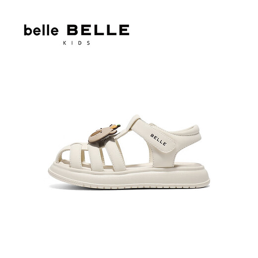 Belle braided fashion sandals, shopping mall same style cartoon breathable and comfortable children's shoes V1116B65 beige 30