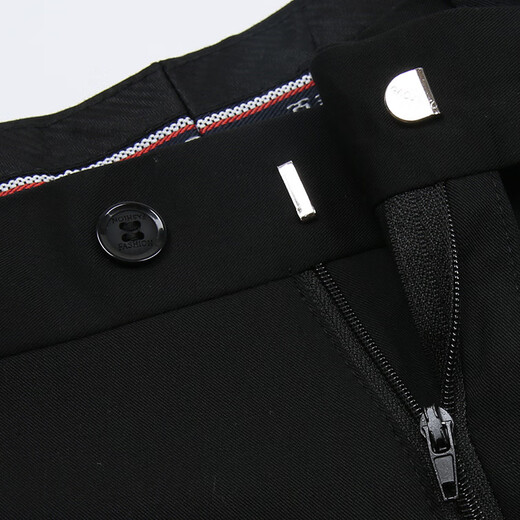 Winterdicke Hosen für Männer mittleren Alters loser, gerade eisenfreies Geschäft Dad Casual Hosen 9b9892 High-End Woll Marine Blau 29 2 Fuß 2 Taillenumfang Aufmerksamkeit auf Socken