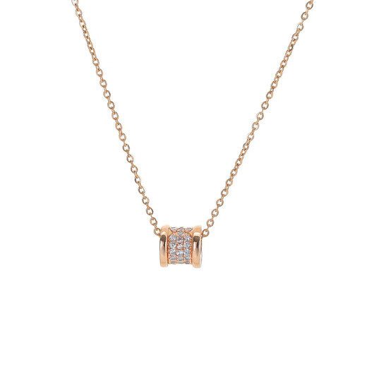 Fat Donglai's same 18k gold small waist necklace does not fade 18k rose gold women's 2025 new light luxury niche rose gold