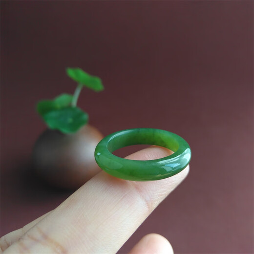 CHI PAN Natural Hetian Jade Jade Ring Кольцо кольцо кольцо пустое нефритовое кольцо. 16853] внутренний диаметр 18 мм
