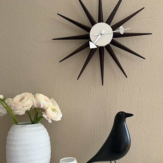 OEMG Schweiz importierte echte Vitra -Wanduhren George Nelson Wanduhr Sonnenblumenuhr Schwarze andere