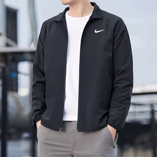 耐克（NIKE）男装套装 25夏季运动服户外舒适时尚立领梭织夹克外套 透气长裤子 梭织防风夹克套装/束脚 XL
