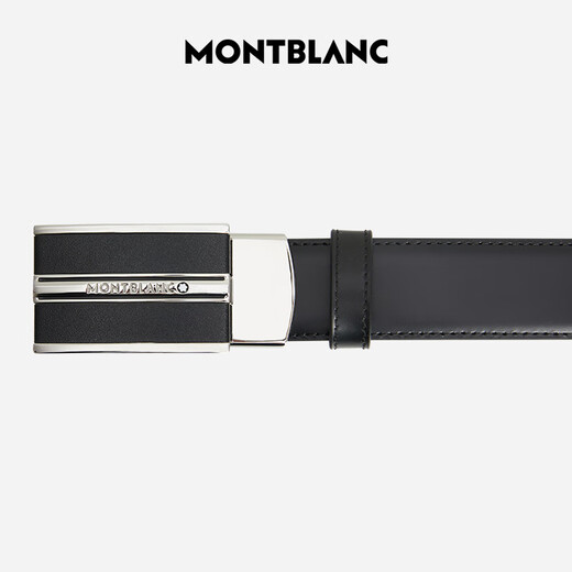 Montblanc Montblanc Cow Plewide Hebilla Automaticle Automático Cinturón de cinturón de un solo lado 3CM 118421 Regalo