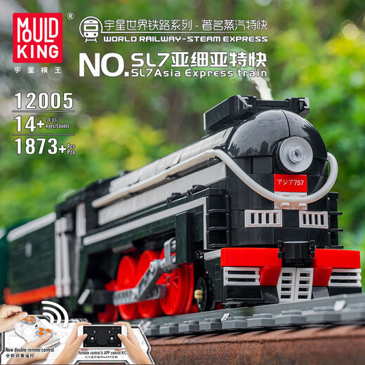 Yuxing Model King Mold King King Yuxing 12001 Railway Overpass Remote Control Electric High-Speed Railway Train Enfants DIY 12007 TROUPE EXPRESS ALLEMAND