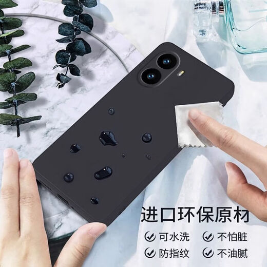 Mobai, suitable for Redmi turbo4pro mobile phone case silicone protective case straight edge lens full-cover anti-fall soft shell simple fashionable men and women light blue Redmi turbo4pro