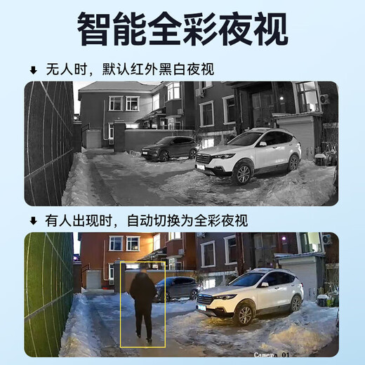 海康威视（HIKVISION）摄像头监控套装4路400万室外全彩高清夜视POE网线供电手机远程带2T硬盘K24H-LT