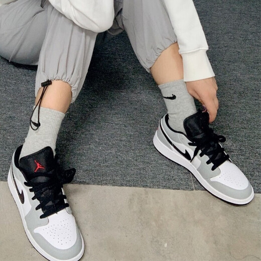 耐克（NIKE）air jordan 1 Low男鞋女鞋夏季新款aj1低帮板鞋运动篮球鞋 FB9907-102/FB9908-102 白褐紫 44.5