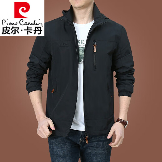 皮尔卡丹（pierre cardin）户外男士外套秋冬季2025新款中年男装秋装上衣服加绒夹克男春秋厚 9898黑色 款 加绒 L