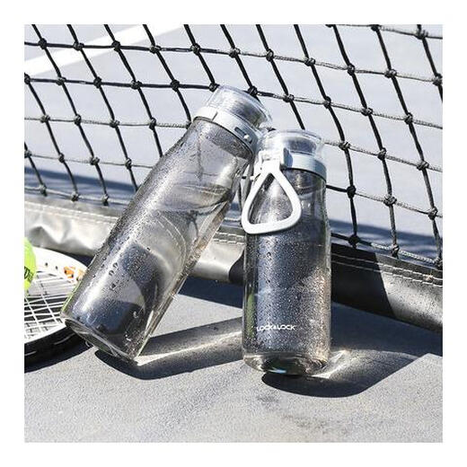 Sperre Schloss (Sperre/Verriegelung) Schloss Plastik Plastik Sportwasser Cup Sommer Tragbares geeigneter Becher Fitness Tritan -Studenten ABF684 Orange 500 ml
