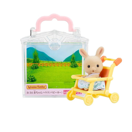 森贝儿家族（Sylvanian families）日版牛奶兔购物车 过家家女孩玩具玩偶套装 生日礼物送儿童礼物