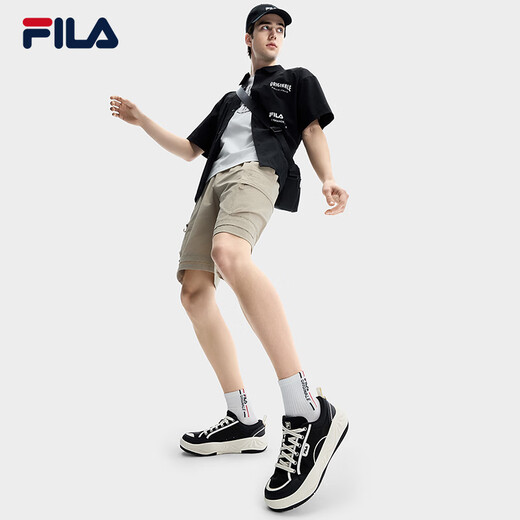 FILA Official Men's Shoes COOKIES Retro Canvas Shoes 2025 Cookie Shoes Fashion Casual Shoes