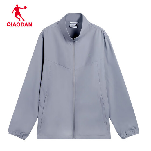 Jordan Sports Jacket Men's Travel Mountaineering Windbreaker 2025 Winter New Outdoor Water Splashing Stand Collar Jacket Top Men Geological Gray L/175