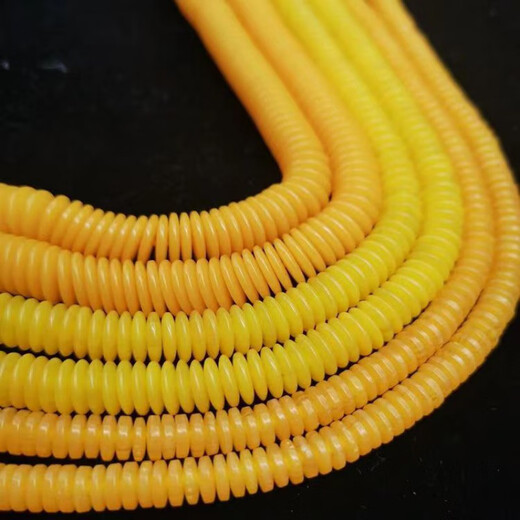 Fat Donglai's same beeswax spacer optimized bead spacer flat piece beeswax round bead spacer Buddhist beads jewelry accessories loose bead pad diameter * thickness 6 * 2mm 20 pieces