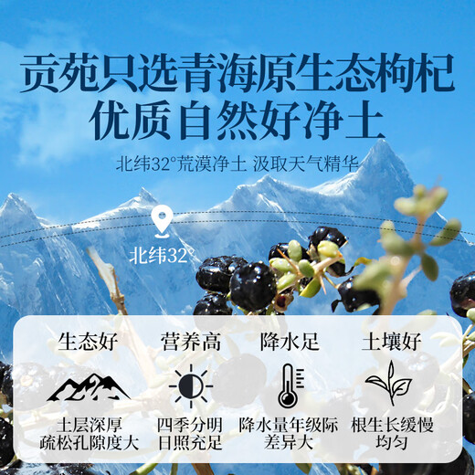 Gongyuan high-end black wolfberry gift box 360g high-end gift for people, teachers, elders, parents, parents, health tea products