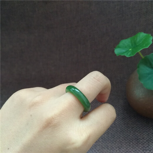 CHI PAN Natural Hetian Jade Jade Ring Кольцо кольцо кольцо пустое нефритовое кольцо. 16853] внутренний диаметр 18 мм